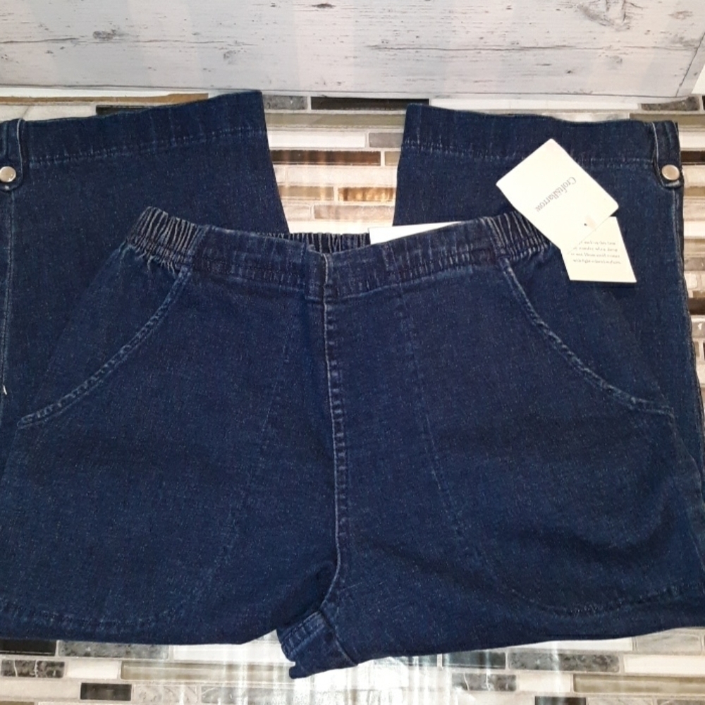 Croft & Barrow 4 petite denim capris